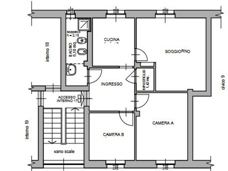 Appartamento in Vendita a Genova, 31'500&euro;, 68 m²