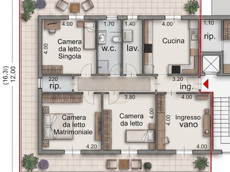 Quadrilocale in Vendita a Aci Catena, zona Semicentro, 110'000&euro;, 128 m²