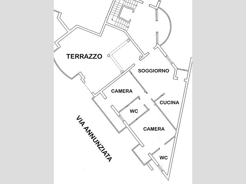 Trilocale in Vendita a Lizzanello, zona Campo, 138'000&euro;, 150 m², con Box