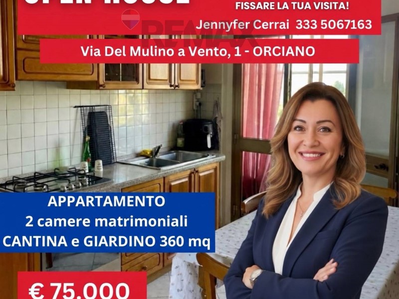 Appartamento in Vendita a Orciano Pisano, 75'000&euro;, 85 m²