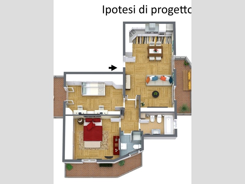 Trilocale in Vendita a Catania, zona PIAZZA RISORGIMENTO / MEDAGLIE D'ORO, 160'000&euro;, 94 m²