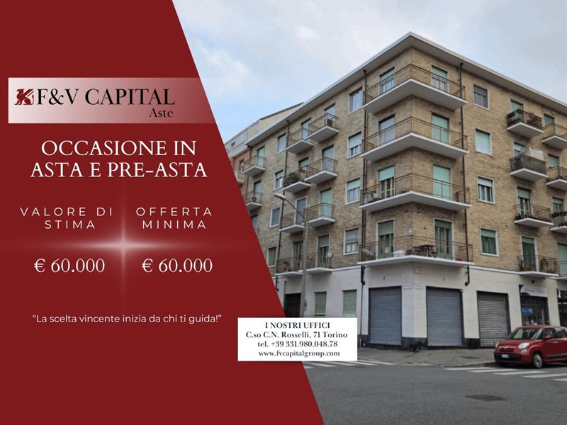 Bilocale in Vendita a Torino, 60'000&euro;, 50 m²
