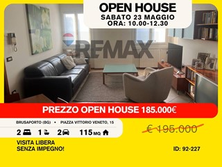 Trilocale in Vendita a Brusaporto, 185'000&euro;, 115 m²