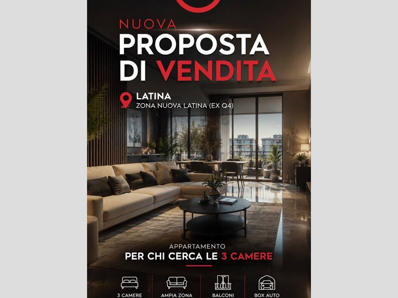 Quadrilocale in Vendita a Latina, 189'000&euro;, 89 m²