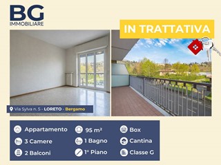 Quadrilocale in Vendita a Bergamo, 228'000&euro;, 108 m²