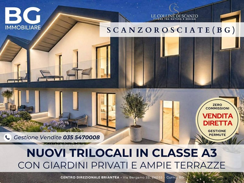 Trilocale in Vendita a Scanzorosciate, 310'000&euro;, 100 m²