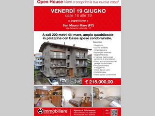 Quadrilocale in Vendita a San Mauro Pascoli, zona SAN MAURO MARE, 215'000&euro;, 89 m², con Box