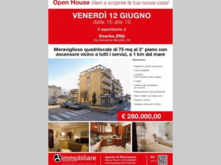 Quadrilocale in Vendita a Rimini, zona VISERBA, 280'000&euro;, 90 m², con Box