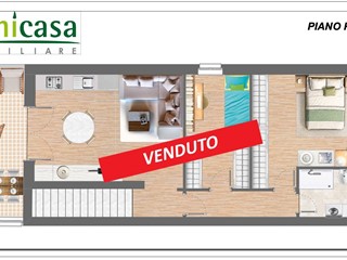 Trilocale in Vendita a Verdellino, 210'000&euro;, 82 m²