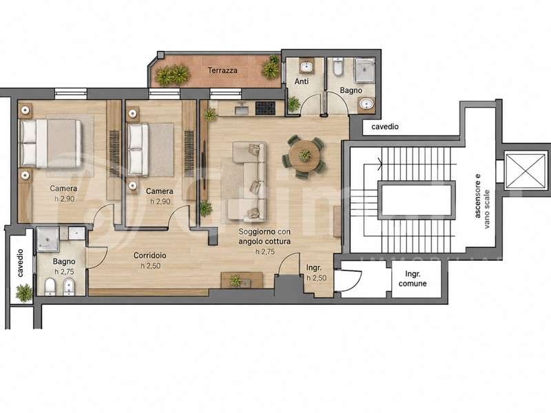 Quadrilocale in Vendita a Padova, 450'000&euro;, 110 m²