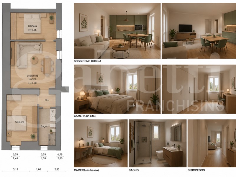 Trilocale in Vendita a Rivergaro, 130'000&euro;, 55 m²