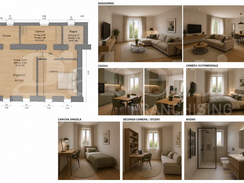 Trilocale in Vendita a Rivergaro, 163'000&euro;, 73 m²