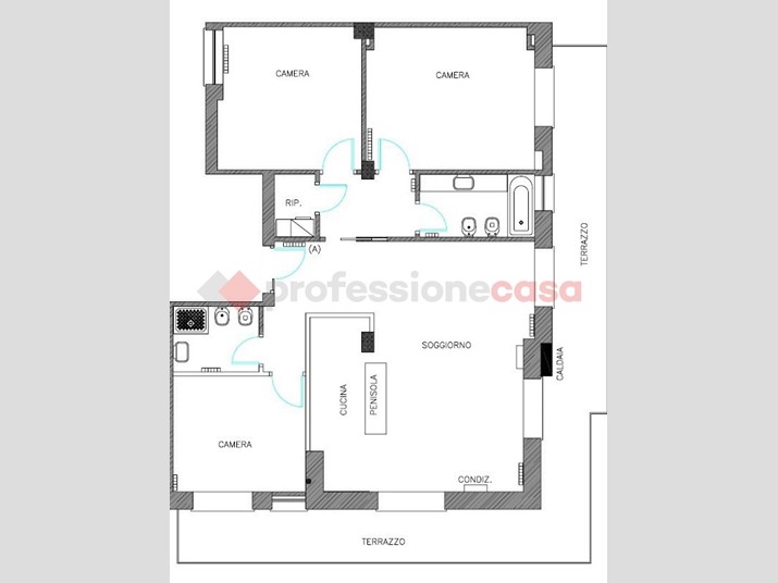Quadrilocale in Vendita a Cassino, 225'000&euro;, 120 m²