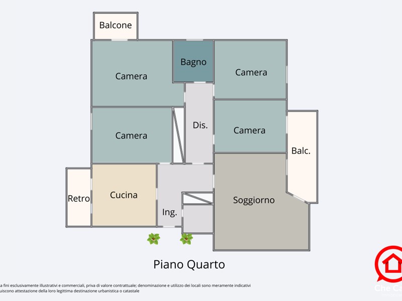 Appartamento in Vendita a Cesena, zona Centrale, 279'000&euro;, 144 m², arredato