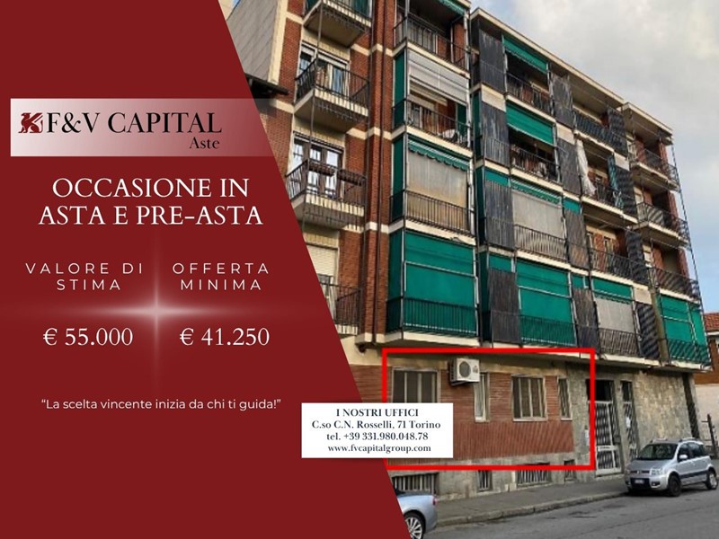 Bilocale in Vendita a Torino, 55'000&euro;, 50 m²