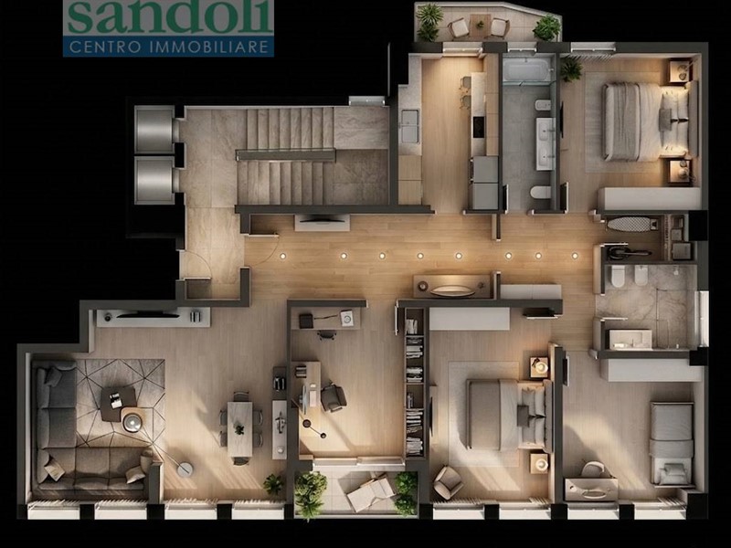Appartamento in Vendita a Vercelli, 390'000&euro;, 195 m²