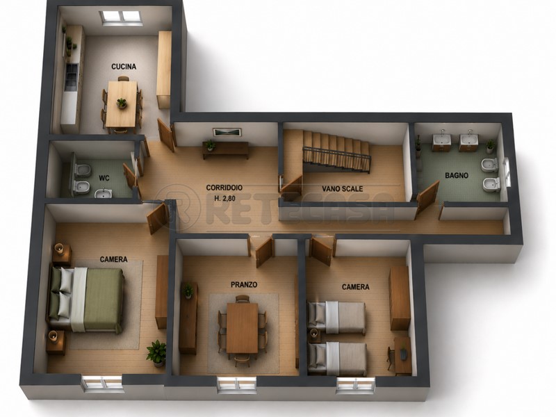 Quadrilocale in Vendita a Chioggia, 200'000&euro;, 80 m², arredato, con Box