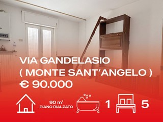 Quadrilocale in Vendita a Monte Sant'Angelo, 90'000&euro;, 90 m²