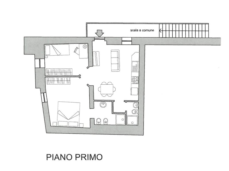 Trilocale in Vendita a Siena, 180'000&euro;, 61 m²