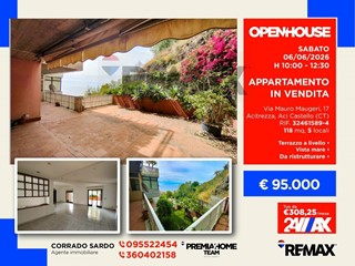 Appartamento in Vendita a Aci Castello, 95'000&euro;, 118 m²