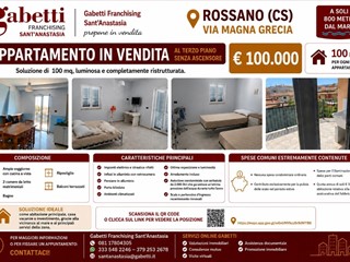 Appartamento in Vendita a Corigliano Rossano, 100'000&euro;, 100 m²