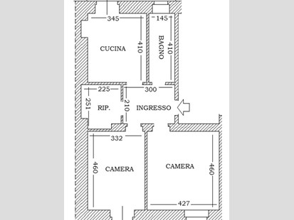 Trilocale in Vendita a Torino, 179'000&euro;, 92 m²