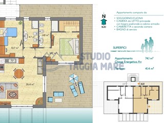 Trilocale in Vendita a Riva Ligure, 560'000&euro;, 90 m²