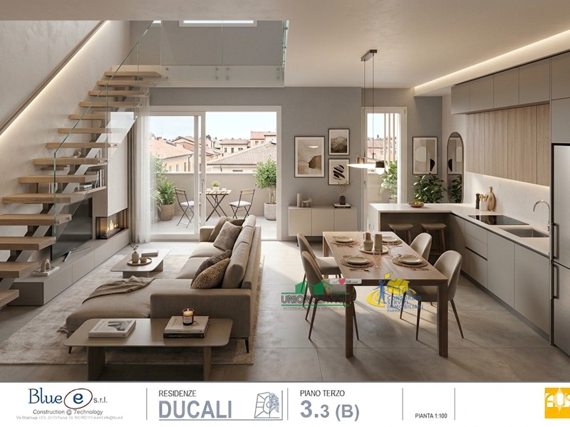 Trilocale in Vendita a Parma, 446'000&euro;, 120 m², con Box
