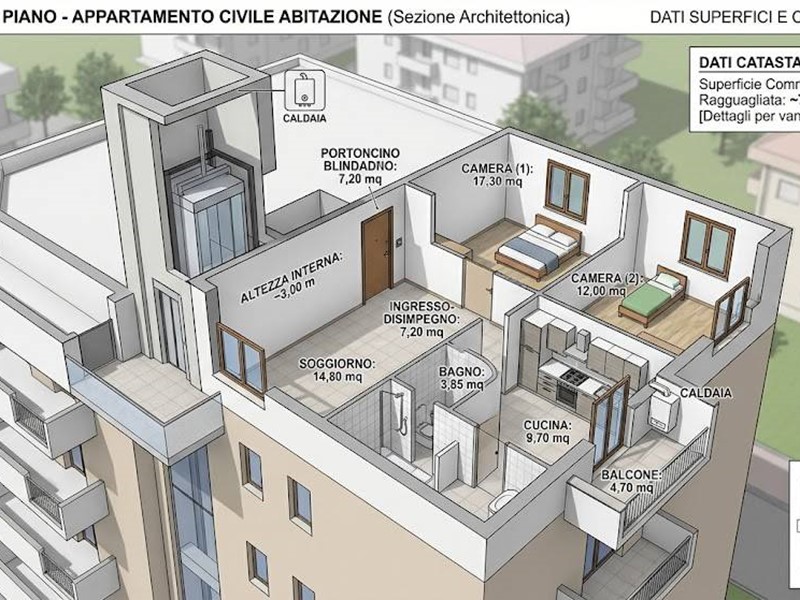 Appartamento in Vendita a Firenze, 165'225&euro;, 79 m²