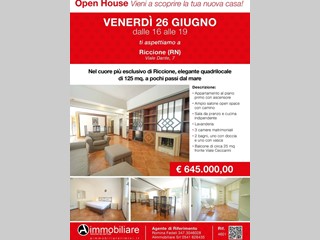 Appartamento in Vendita a Riccione, 645'000&euro;, 138 m², arredato
