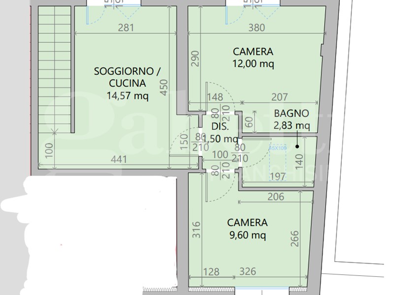Trilocale in Vendita a Bologna, 195'000&euro;, 68 m²