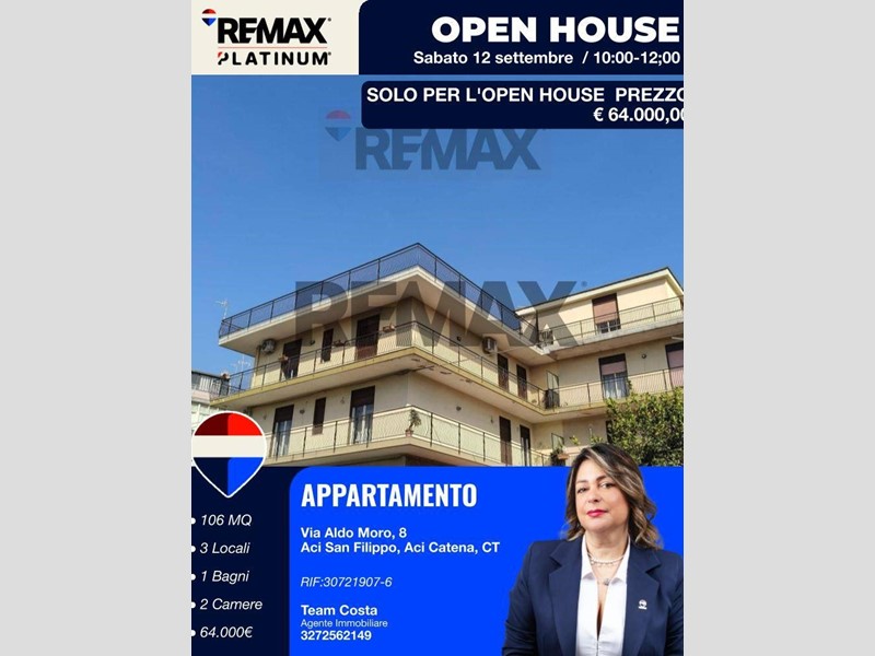 Trilocale in Vendita a Aci Catena, 64'000&euro;, 106 m²