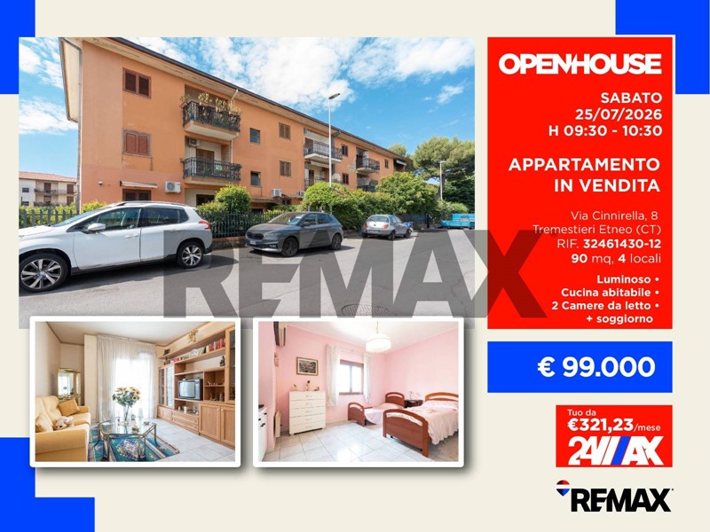 Quadrilocale in Vendita a Tremestieri Etneo, 98'000&euro;, 90 m²