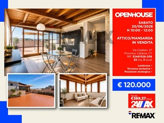 Attico in Vendita a Catania, 120'000&euro;, 83 m²