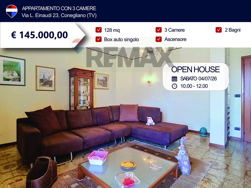 Appartamento in Vendita a Conegliano, 145'000&euro;, 128 m²