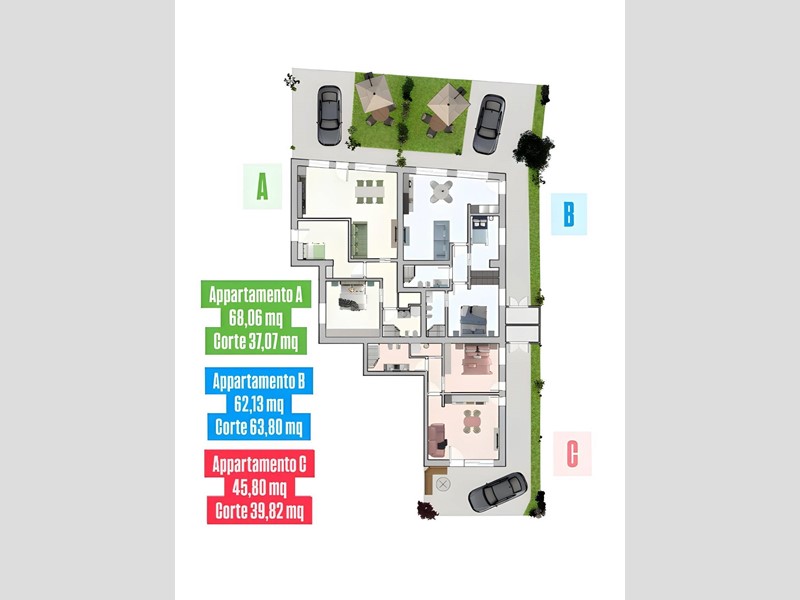 Trilocale in Vendita a Porto San Giorgio, 210'000&euro;, 45 m²