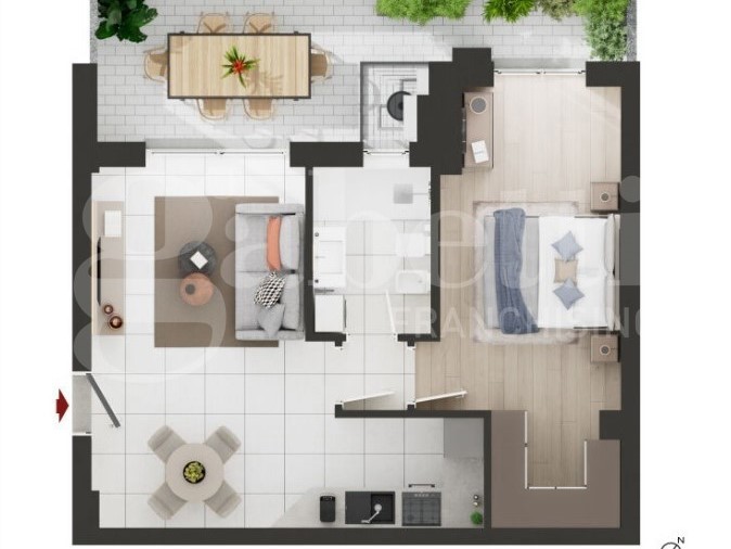 Bilocale in Vendita a Pomezia, 190'000&euro;, 54 m²