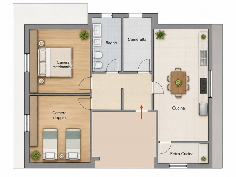 Quadrilocale in Vendita a Porto San Giorgio, 320'000&euro;, 135 m²