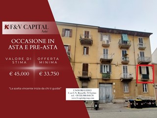 Bilocale in Vendita a Torino, 45'000&euro;, 40 m²