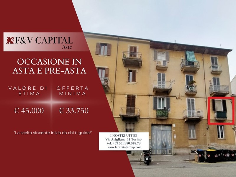 Bilocale in Vendita a Torino, 45'000&euro;, 40 m²