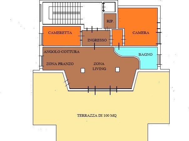 Attico in Vendita a Carrara, 150'000&euro;, 85 m²