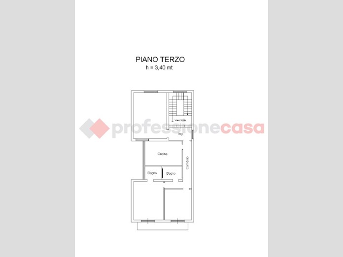 Trilocale in Vendita a Reggio Calabria, 110'000&euro;, 107 m²