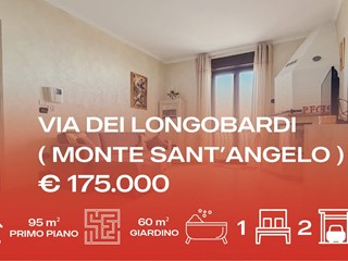 Trilocale in Vendita a Monte Sant'Angelo, 175'000&euro;, 95 m²