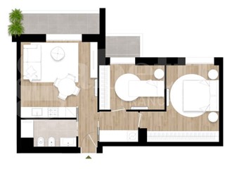 Trilocale in Vendita a Bologna, 280'000&euro;, 66 m²