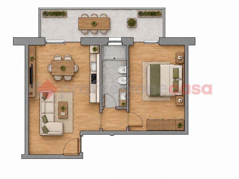 Bilocale in Vendita a Paderno Dugnano, 195'000&euro;, 59 m²