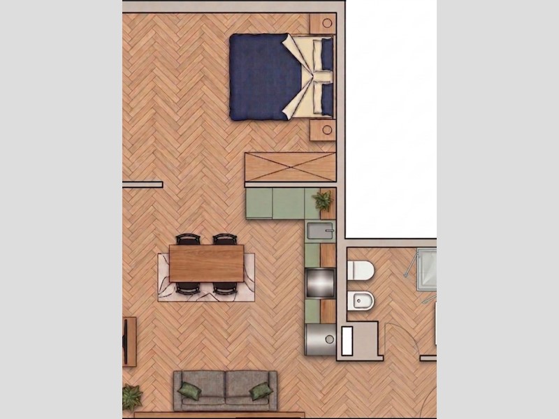 Monolocale in Vendita a Bologna, zona Ovest, 275'000&euro;, 45 m²
