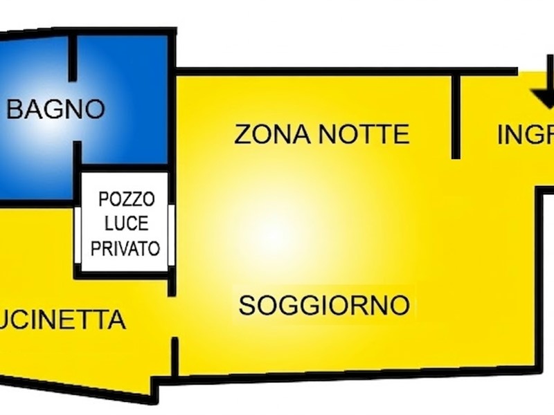 Bilocale in Vendita a Bologna, zona 13.S. Vitale, 195'000&euro;, 40 m², arredato