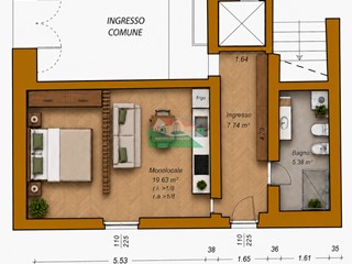 Monolocale in Affitto a Ravenna, 650&euro;, 45 m², arredato