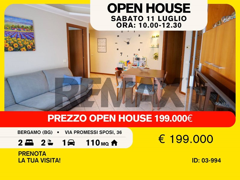 Trilocale in Vendita a Bergamo, 199'000&euro;, 110 m²