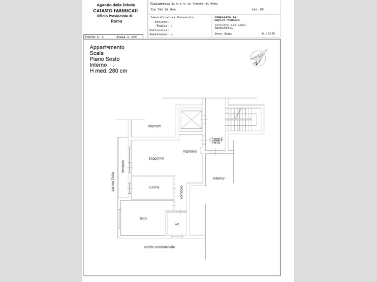 Bilocale in Vendita a Roma, 320'000&euro;, 75 m²